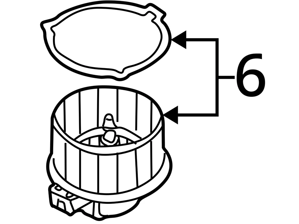 Motor soplador compatible con 98-02 MAZDA 626 104705805 Foto 4 de 4