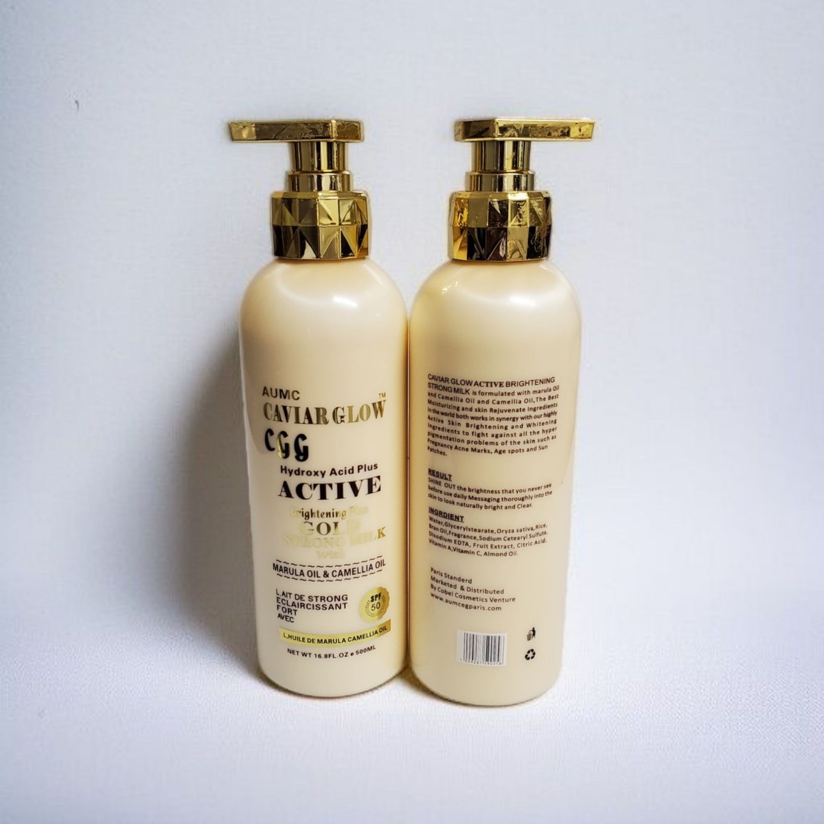 Caviar Glow Body Lotion, CGG Active Brightening Gold Lotion For All SKINTYPES.x1