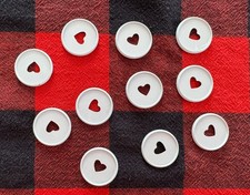 Lot of 11 MAMBI Happy Planner White Metal Planner Discs Classic Sized Used