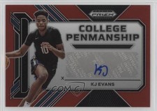 2023 Panini Prizm Draft Picks College Penmanship Red 110/199 KJ Evans Auto ib6