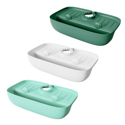 Kitchen Sink Accessory Splash Proof Mats with Storage for Sponges