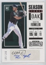 2018 Panini Chronicles Contenders Season Ticket Red /199 Dustin Fowler Auto 2r5