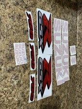 Decals For Suzuki Gsxr 750 Custom Red Color Stickers Graphics Set Emblems Logo