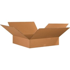 BOX USA 26x26x6 Flat Corrugated Boxes, Flat, 26L x 26W x 6H, Pack of 10 Shi...