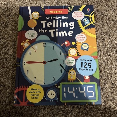 Usborne Lift The Flap Telling The Time Book - New