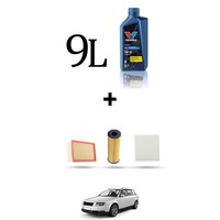 Hoffcar Wartungsset 3 Filter Und 9L ÖL FüR Audi A4 (B6, B7) 2.7 TDI V6 120KW