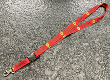 Original Lanyard Ferrari Schl&uuml;sselband ungetragen Metallkarabiner