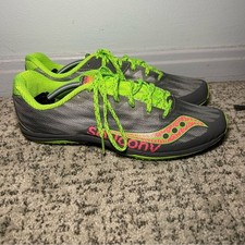 Saucony Green  Gray Kilkenny XC5 Cross-Country Lace-Up Shoes Size 10 Women  s