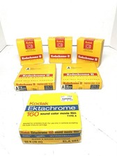 VINTAGE 5 LOT EXPIRED SEALED KODACHROME II MOVIE FILM 50ft 1972, 100ft 1965-66