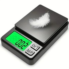 Precision Digital Pocket Scale 1000g x 0.1g 500g x 0.01g - Food, Jewelry, Ounces