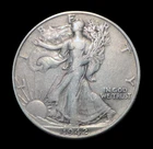 1942 Walking Liberty Half Dollar - 90% Silver - Philadelphia Mint - WWII Date