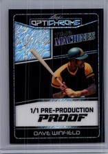 Dave Winfield 2025 Leaf Optichrome Baseball 1/1 Pre Production Proof
