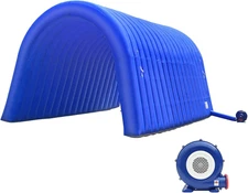 Inflatable Sports Tunnel Entrance 20X10X10Ft Blue, One Air Blower – Event Inflat