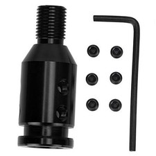 Universal Car Shift Knob Adapter for Non-Threaded Shifters 12x1.25 - Black