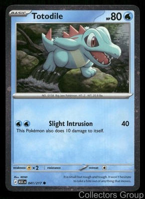 TOTODILE (COSMOS HOLO) 041/217 HOLO MISCELLANEOUS CARDS & PRODUCTS POKEMON NM/M
