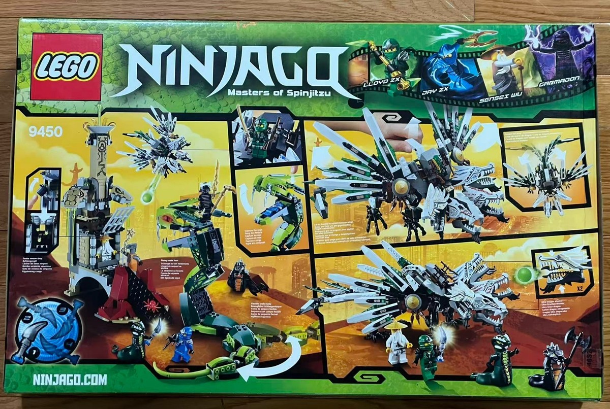 LEGO 9450 NINJAGO EPIC DRAGON BATTLE Hard to Find Retired Building