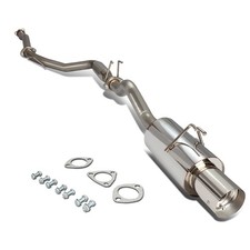 Fit 06-11 Civic Si Fg2 Coupe K20z3 4 Tip Muffler Racing Catback Exhaust System