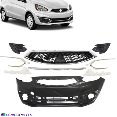 #ad Front Bumper Grille Fog Lamp Bezel Kit For 2017 2020 Mitsubishi Mirage Hatchback $442.99