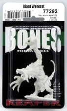 Reaper 77292 Giant Wererat (Bones) Rodent Ogre Rat Were-Monster Beast Miniature