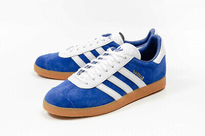 Adidas Gazelle Royal Blue Suede White 