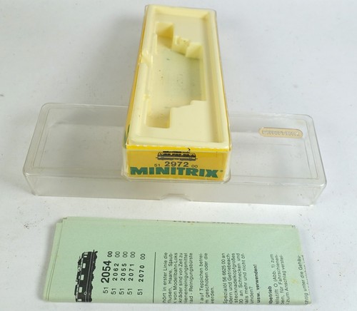 leere Spur N OVP Minitrix 51 2972 00 LEERKARTON E-Lok BR 111 118-6 S-Bahn DB Box | Zustand: Gebraucht