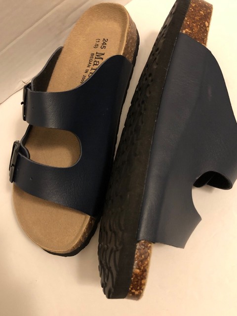 navy blue slides womens