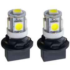 2Pcs PC579CP Instrument Panel Courtesy Light LED Bulbs + Socket for Electrical