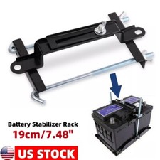 19cm7.48 Car Battery Holder Bracket Adjustable Stabilizer Rack Metal Stand Kit
