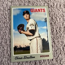 2019 Topps Heritage #13 Chris Stratton San Francisco Giants
