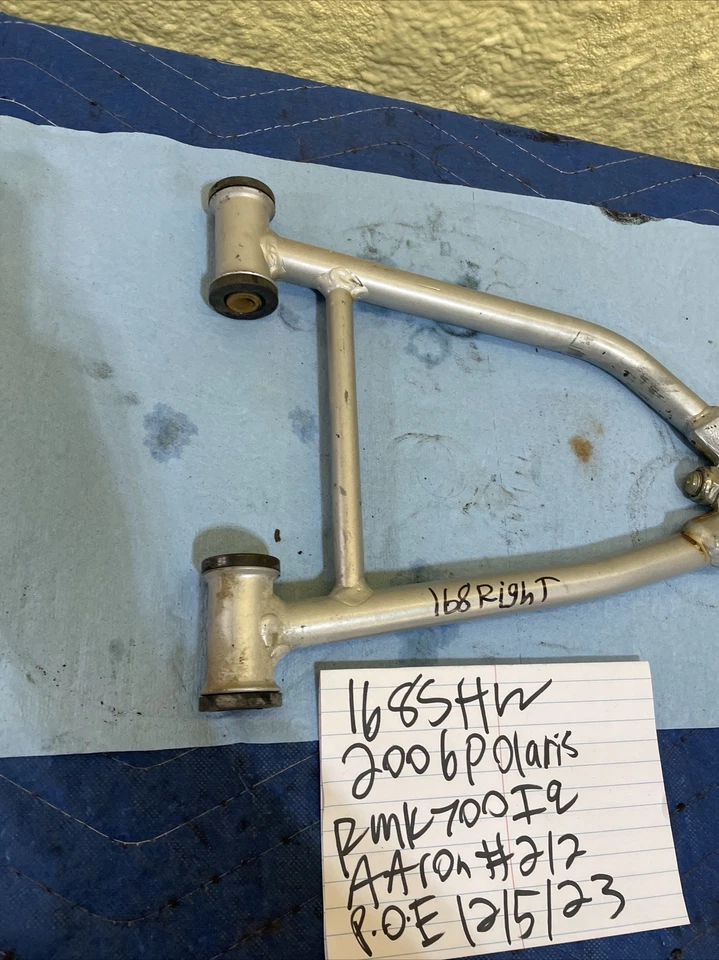 2006 Polaris RMK 700 right side upper arm control arm 168 - Image 2 of 4