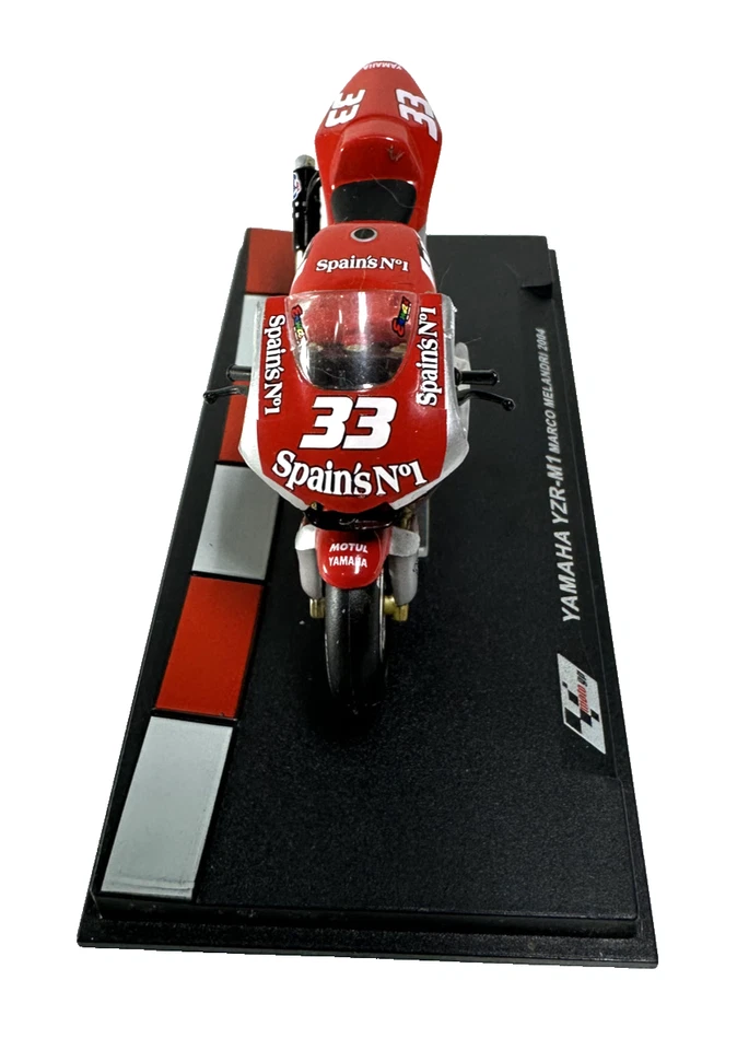 MODELLINO MOTO DIECAST  YAMAHA YZR-M1 MARCO MELANDRI 2004 1/24 - Immagine 3 di 4