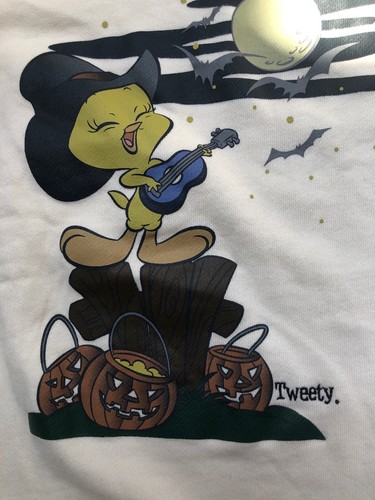Tweety Bird Looney Tunes beige Pullover mit Rundhalsausschnitt Größe M *NEU!* - Bild 2 von 11