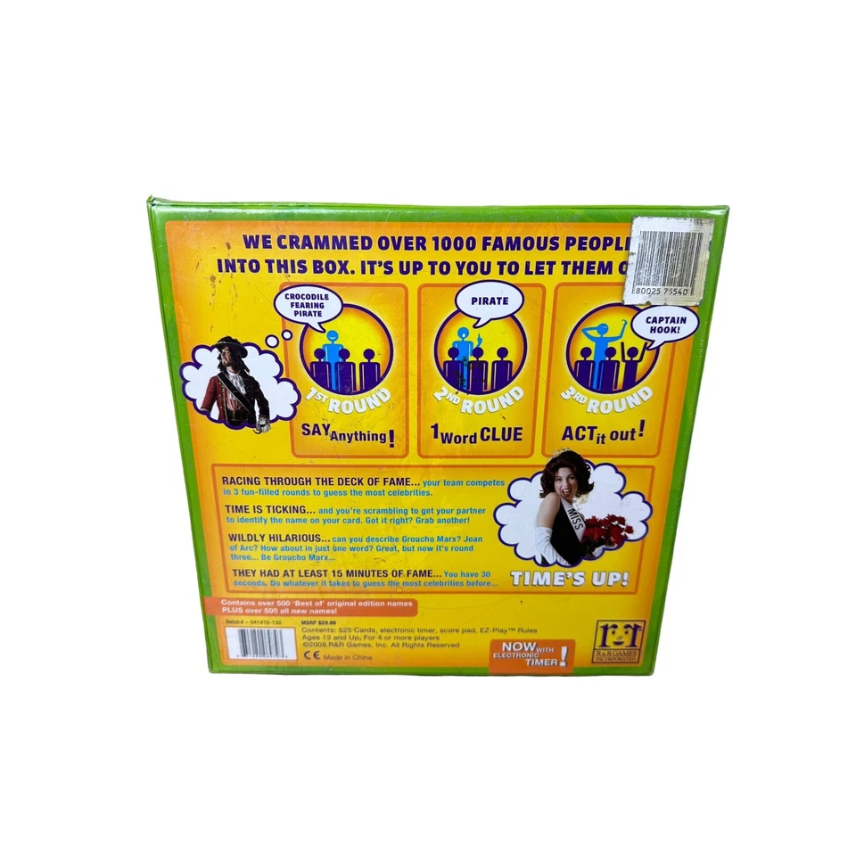 Time's Up! Game - 10th Anniversary Deluxe Edition - New SEALED Mensa- 2008 - Image 3 of 4