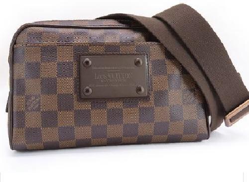Louis Vuitton N41101 Damier Bum Bag Brooklyn PVC/Leather W21cm x
