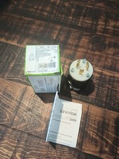 LEVITON 2311, 2 POLE 3 WIRE GROUNDING LOCKINGPLUG 20A 125V. Per Unit