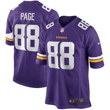 Minnesota Vikings Alan Page #88 Nike Men's Purple 2025 Retired NFL Game Jersey