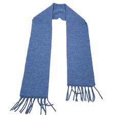 Polo Ralph Lauren Wool Donegal Scarf Mens Blue Made in Italy One Size NWT