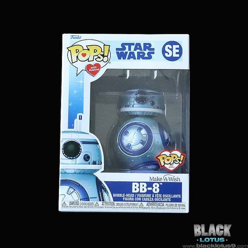 Funko Pop! BB-8 Blue Metallic Make-A-Wish with Purpose Star Wars IN STOCK Pop