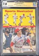 1st Pete Rose Signed Sports Illustrated Magazine Cover May 27, 1968 CGC 7 JSA