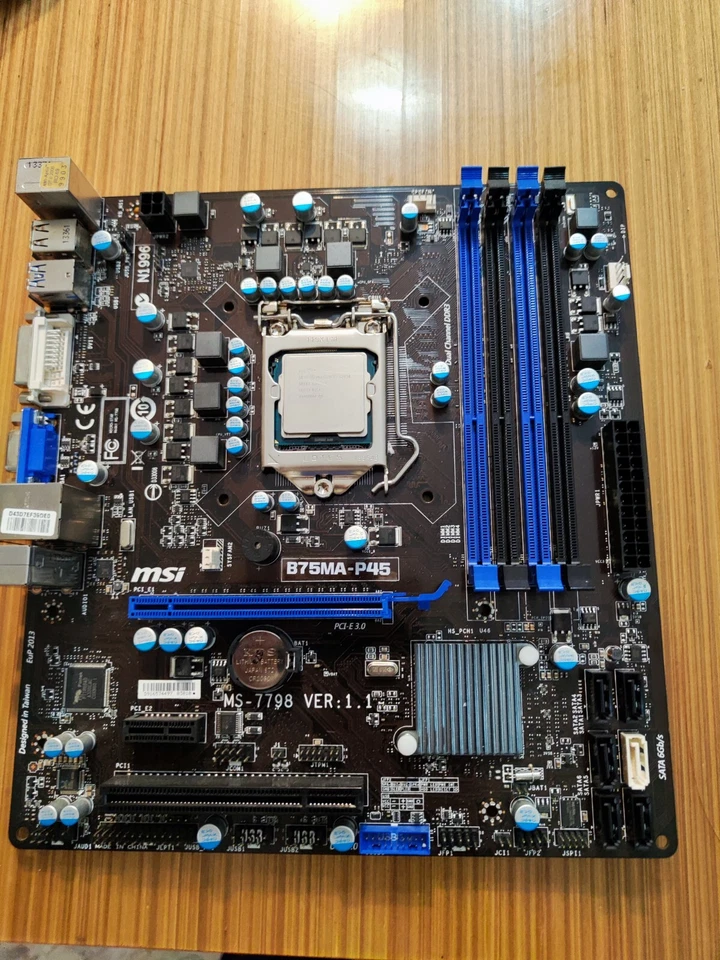 PLACA BASE MSI B75MA-P45 LGA1155 CPU CORE i5 3570 HASTA 4 X 3.80 GHZ - Imagen 2 de 4