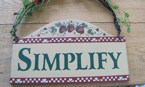 cottage berry simplify sign, wood and resin hanging sign - Picture 2 of 5