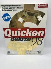 Quicken 98 for Mac Manual plus Quicken Deluxe 98 Mac CD-ROM SEALED