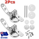 <!--F#f_0-->1Pair of Chrome Toilet Seat Hinges Spare Universal Replacement with Fittings AU<!--F/-->