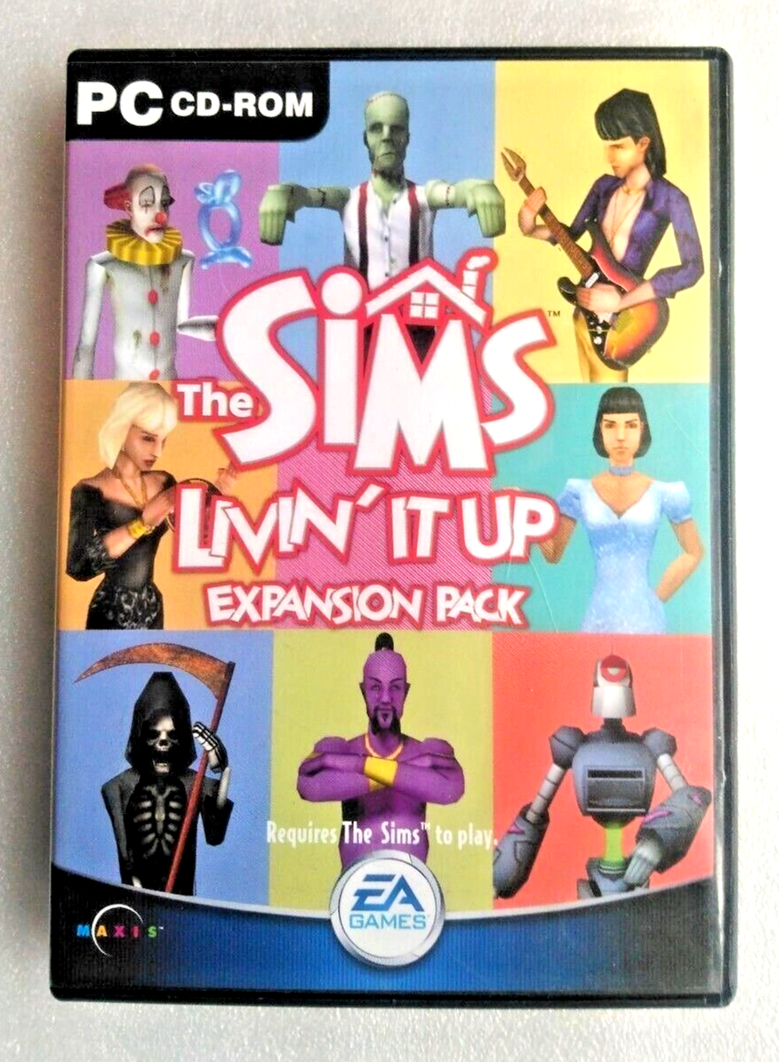 THE SIMS LIVIN' IT UP Expansion Pack  PC CD-ROM