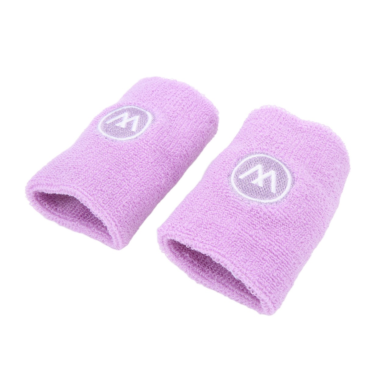 (Purple)2 Pair Wrist Sweatbands Sports Basketball Sweat Absorbing Wristband  CH