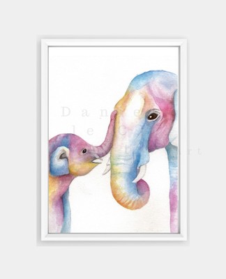 baby elephant prints for nursery