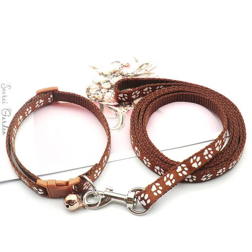 Kleines Hundehalsband und Leine Set verstellbar Welpenleine und Halsband Set Nylonriemen - Bild 14 von 36