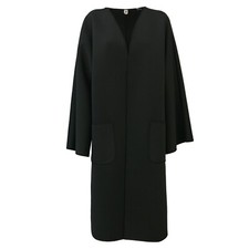 NINNI SENZA FRENI cappotto kimono donna neoprene nero mod KI-RI-LU MADE IN ITALY