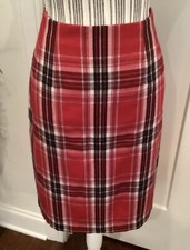 Vintage JG Hook Women s Wool Plaid Lined Skirt Size 8 EUC