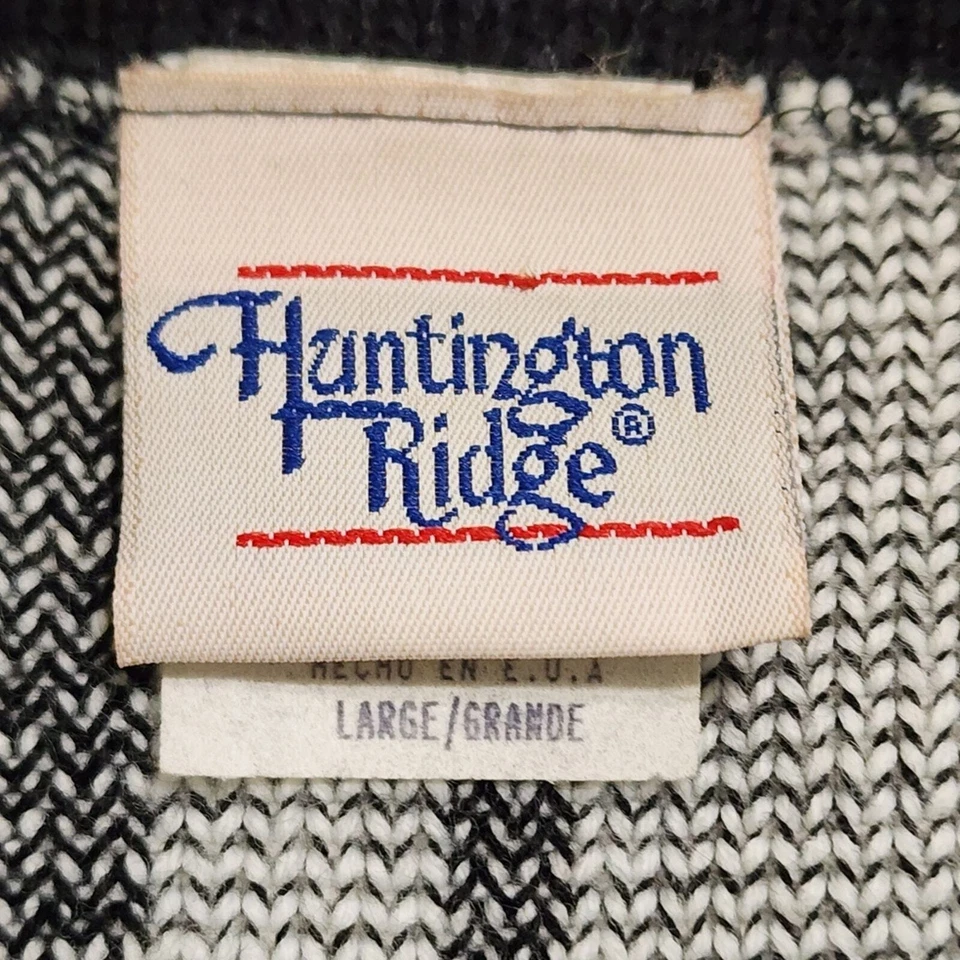 Huntington Ridge Vintage Cárdigan Tarten Plaid Suéter Cabincore Academia L Foto 4 de 4
